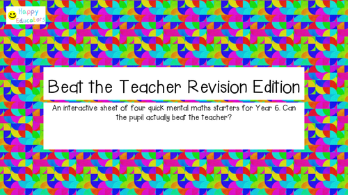 Beat the Teacher Revision Edition .