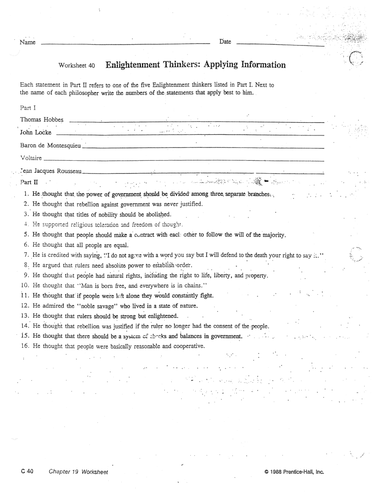 Worksheets Enlightenment Worksheet age of enlightenment thinkers matching assignment worksheet by linni0011 teaching resources tes