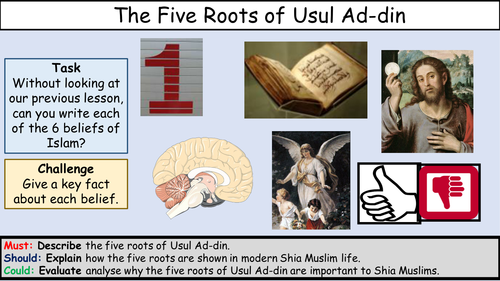 The Five Roots of Usul Ad-din - Edexcel GCSE Religious Studies B - Area of Study 2 - Islam