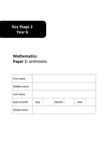 Year 6 SATs Maths Bumper Revision Pack