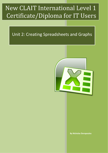 Unit 2: Creating spreadsheets and Graphs