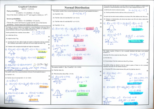 Statistics 1 - Normal Distribution - Past Paper Question