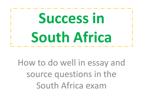 Edexcel AS South Africa exam technique