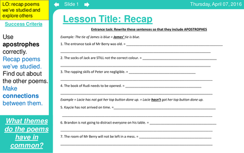 Quiz (plus answers) on AQA Power and Conflict Anthology