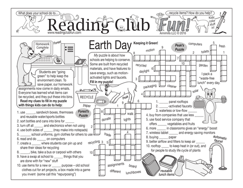 Keeping It Green (Earth Day) Two-Page Activity Set