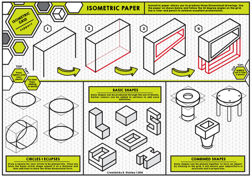 Isometric Paper - A3 - Support Sheet 