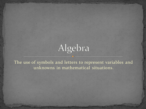 Maths KS2 KS3 Algebra - Powerpoint quiz covering every aspect of Year 6 algebra. Free sample.