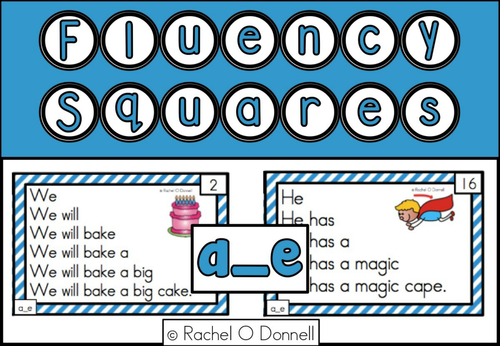Fluency Squares Long A