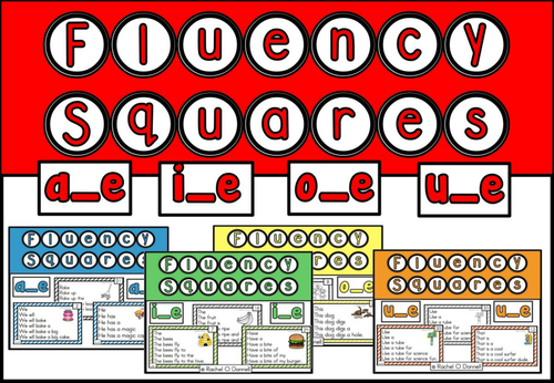 Fluency Squares Long Vowel Bundle
