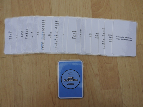 Mini Plenary Cards (Blue Coloured Back)