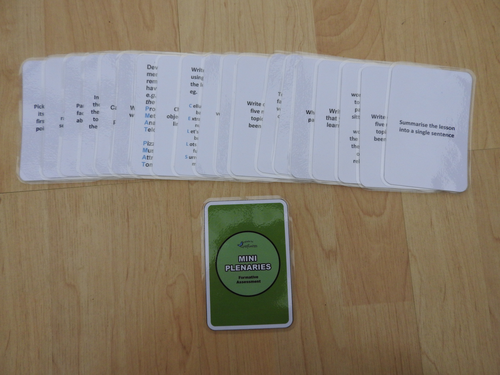 Mini Plenary Cards (Green Backed Design)