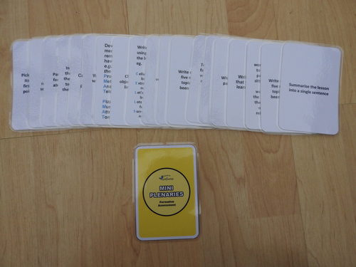 Mini Plenary Cards (Yellow Backed Design)