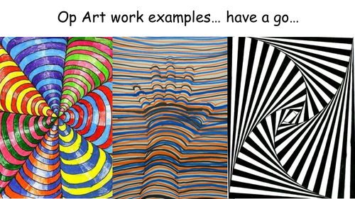 Year 9 Op Art - Bridget Riley and Victor Vaserely Research sheet