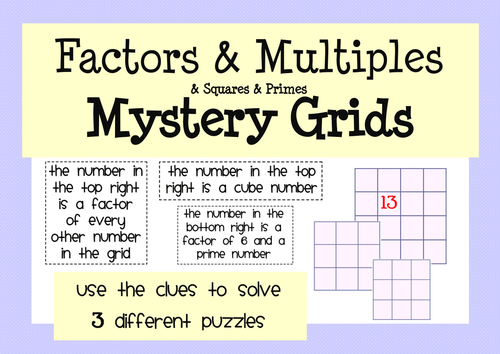 Factors Multiples And Primes Worksheet