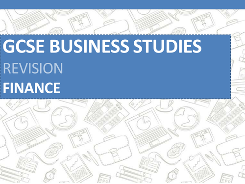 AQA GCSE Business - Finance Revision Session