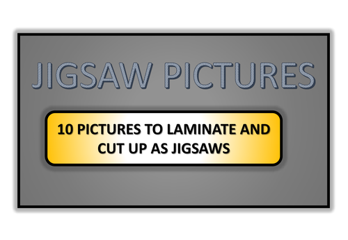 Jigsaw Pictures/ Story Prompts
