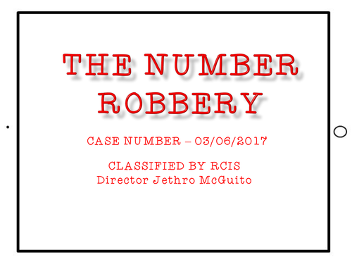 The Number Robbery 