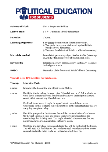 How far is Britain a liberal democracy?