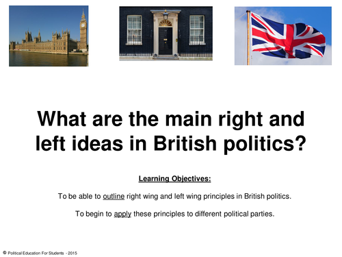 What are the main right and left wing ideas in Britain?