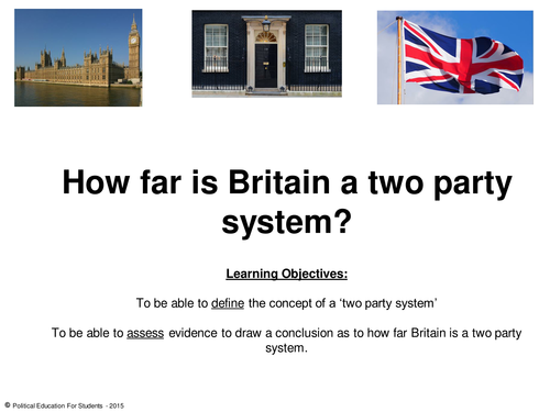 How far is Britain a two party system?