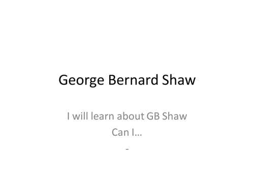 Pygmalion / My Fair Lady scheme of work