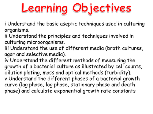 Topic 6 - Microbiology and Pathogens - L1 Microbial techniques Complete 100 minute lesson