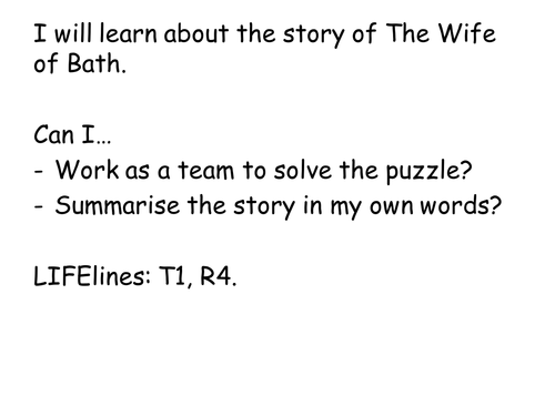 The Wife of Bath - Chaucer