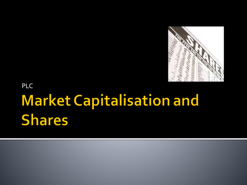 MArket Capitalisation and Shares