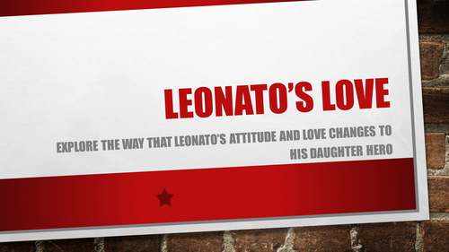 Much Ado About Nothing GCSE - Leonato's Love
