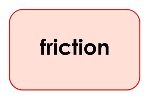Frciction  - Games and Activities Supporting Scientific Vocabulary