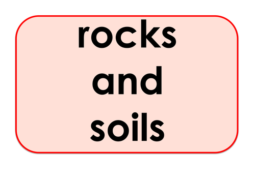 Rocks and Soils - Games and Activities Supporting Scientific Vocabulary