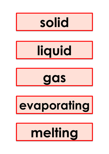 Games and Activities Supporting Year 5 scientific topic vocabulary