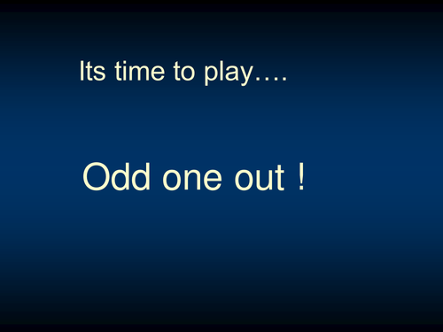 Odd One Out Game Forces Teaching Resources