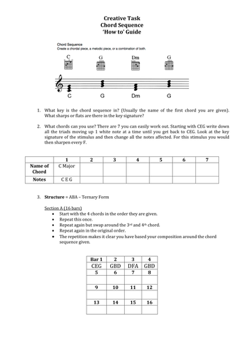 OCR GCSE Music Creative Task - Student 'How to' Guides - Stimuli 2