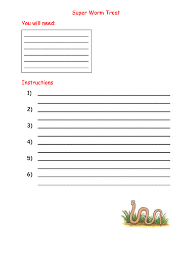 Year 1 Julia Donaldson Superworm English Planning Narrative Unit