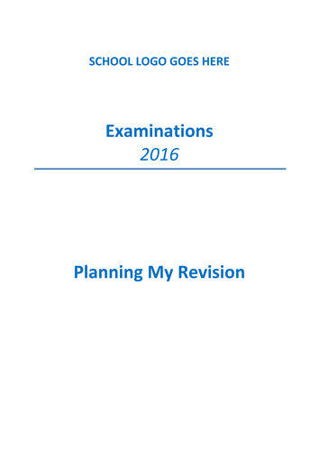 Revision Booklet  (for all ages and parents)