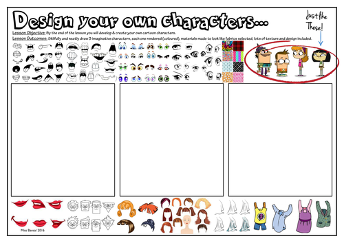 Design your own character - Coverwork/Ext task 