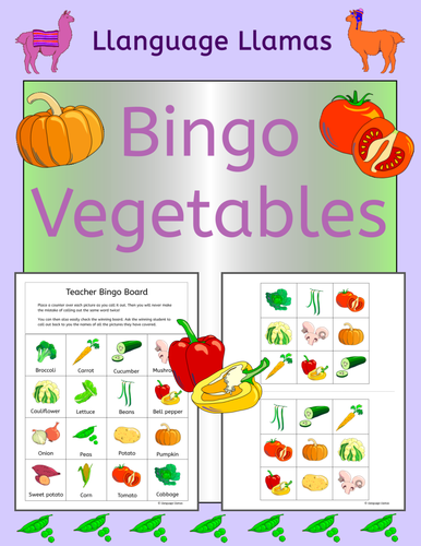 Vegetables Bingo