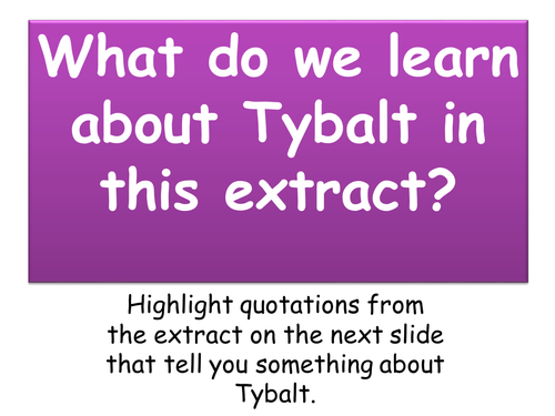 Insulting Tybalt - Romeo and Juliet