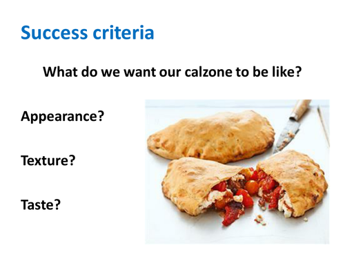Food practical - Calzone
