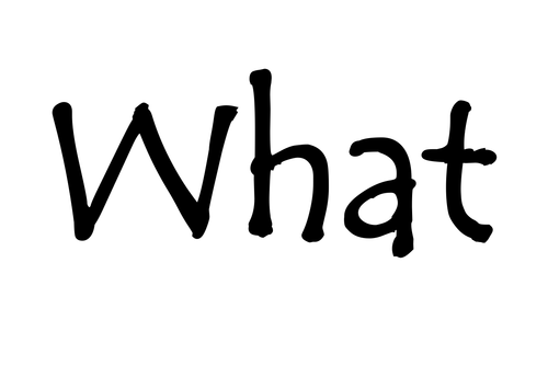 What a Good One Looks Like (WAGOLL) Board.