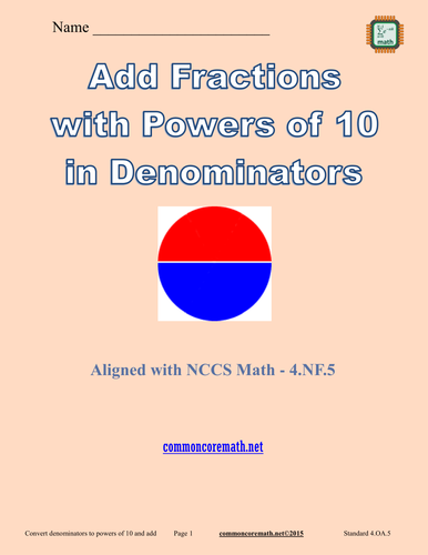 Convert Denominators from 10 to 100 and Add Fractions - 4.NF.5