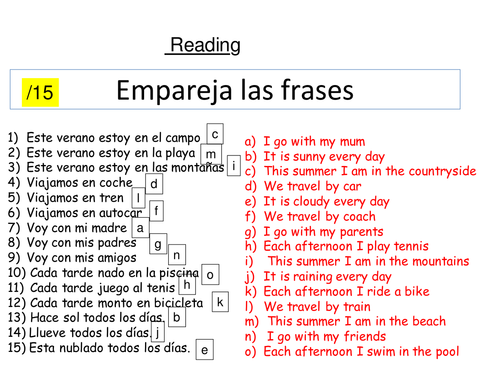 LESSON 1 GCSE FINAL READING REVISION 