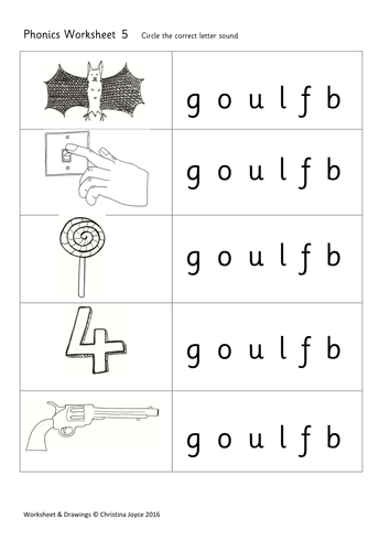 phonics picture match 5 goulfb teaching resources