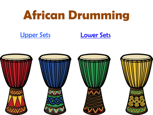 African Drumming Complete SOW with non-drumming tasks