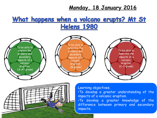 NEW AQA GEOGRAPHY SPECIFICATION: Lesson 6- What happens when a volcano erupts?