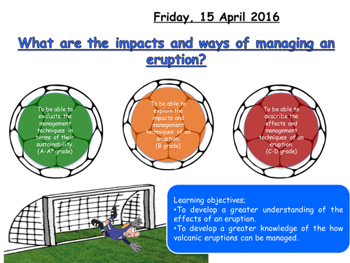 NEW AQA GEOGRAPHY SPECIFICATION: Lesson 9- SDME based on volcanoes