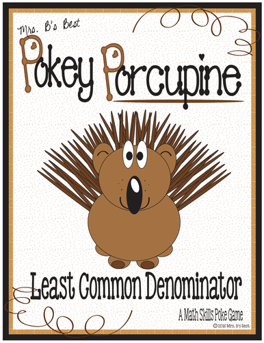 Pokey Porcupine Poke Cards: Least Common Denominator
