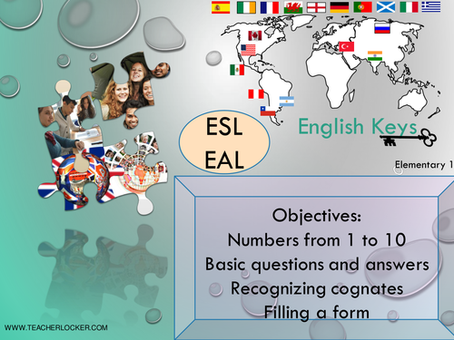 ESL/EAL Number/basic question Unit1/Lesson2 freebie