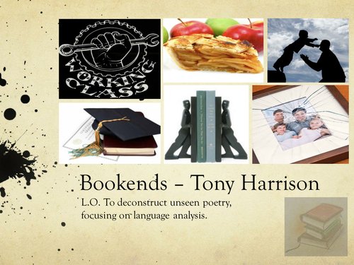 Poetry: Bookends, Tony Harrison
